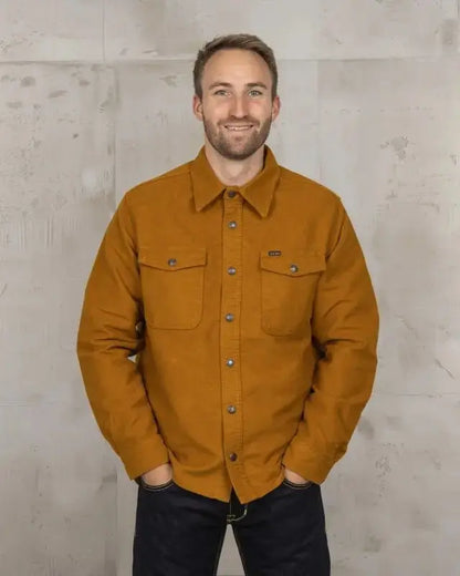 1943 CPO SHIRT - Moleskin Mustard - Raw Denim