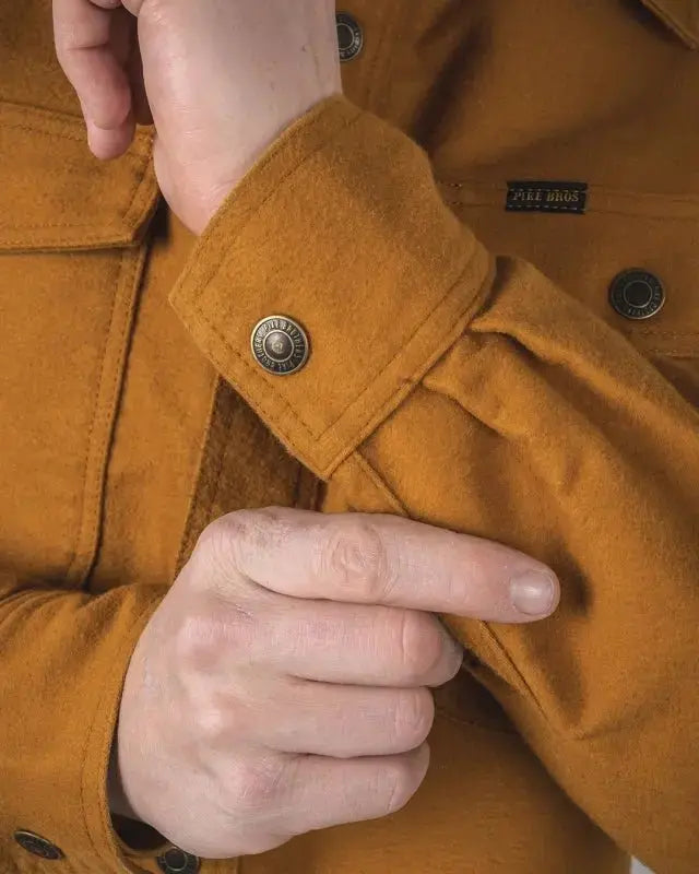 1943 CPO SHIRT - Moleskin Mustard - Raw Denim