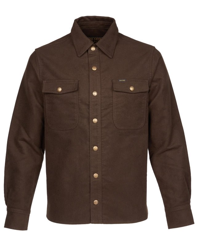 1943 CPO Shirt Moleskin Soil Brown - Pike Brothers - Raw Denim