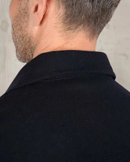 1943 CPO SHIRT - Navy Wool - Raw Denim