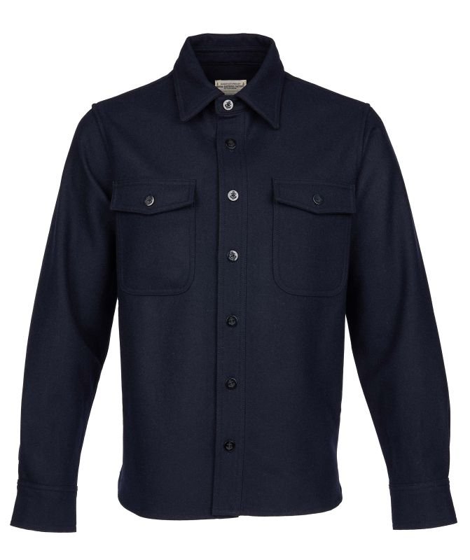 1943 CPO Shirt Navy Wool - Pike Brothers - Raw Denim