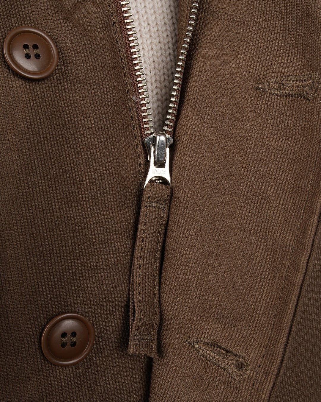 1944 N1 DECK JACKET - Waxed Khaki - Raw Denim