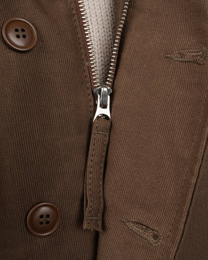 1944 N1 DECK JACKET - Waxed Khaki - Raw Denim