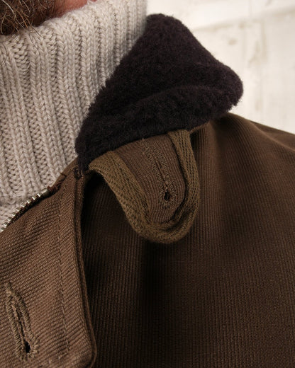 1944 N1 DECK JACKET - Waxed Khaki - Raw Denim