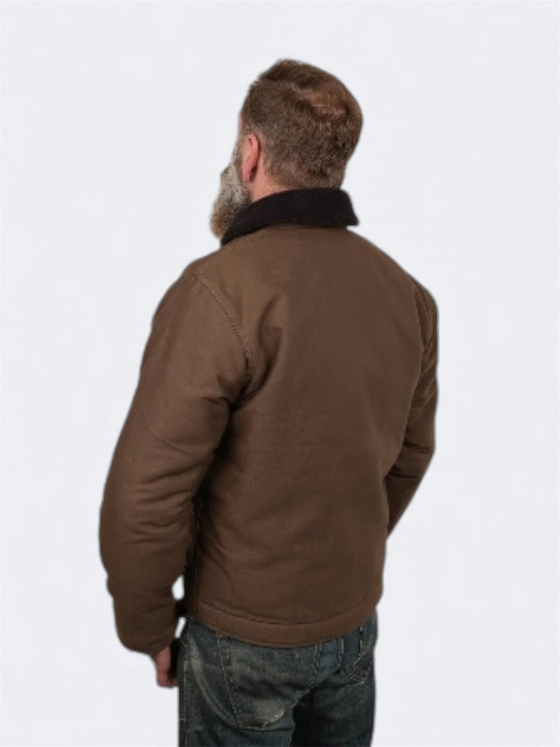 1944 N1 DECK JACKET - Waxed Khaki - Raw Denim