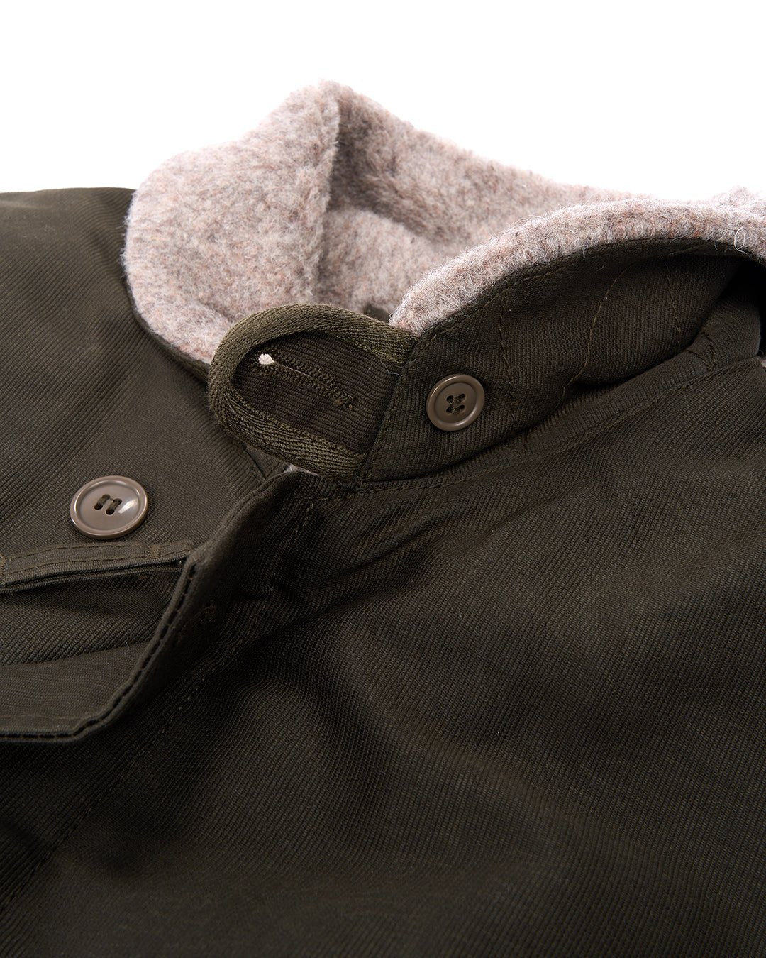 1944 N1 DECK JACKET - Waxed Olive - Raw Denim