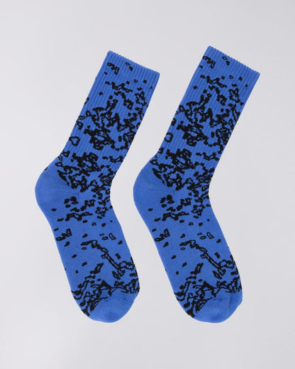 ARASHI ALLOVER SOCKS - Blue - Raw Denim