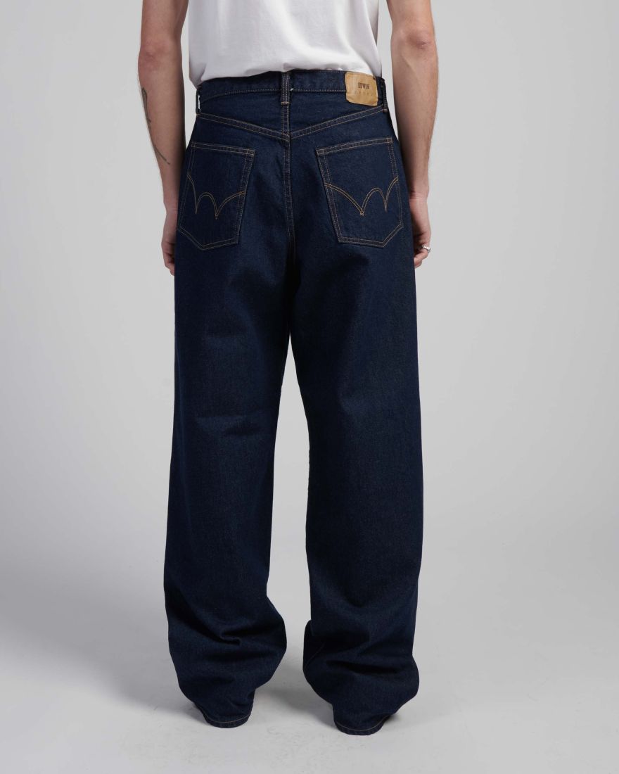 Blue Rinsed - Wide Pant - Raw Denim