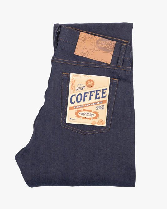COFFEE DYE SELVEDGE - Weird Guy 12.5 oz - Raw Denim