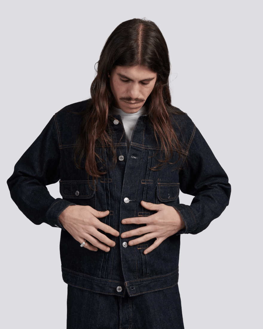 DENIM JACKET - Blue - Raw Denim