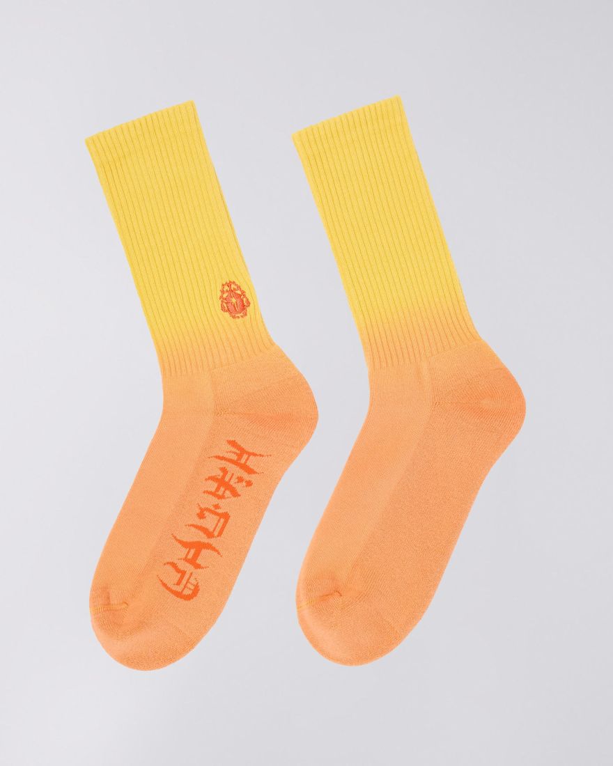 Dip Dye Socks - Iceland Poppy - EDWIN - Raw Denim