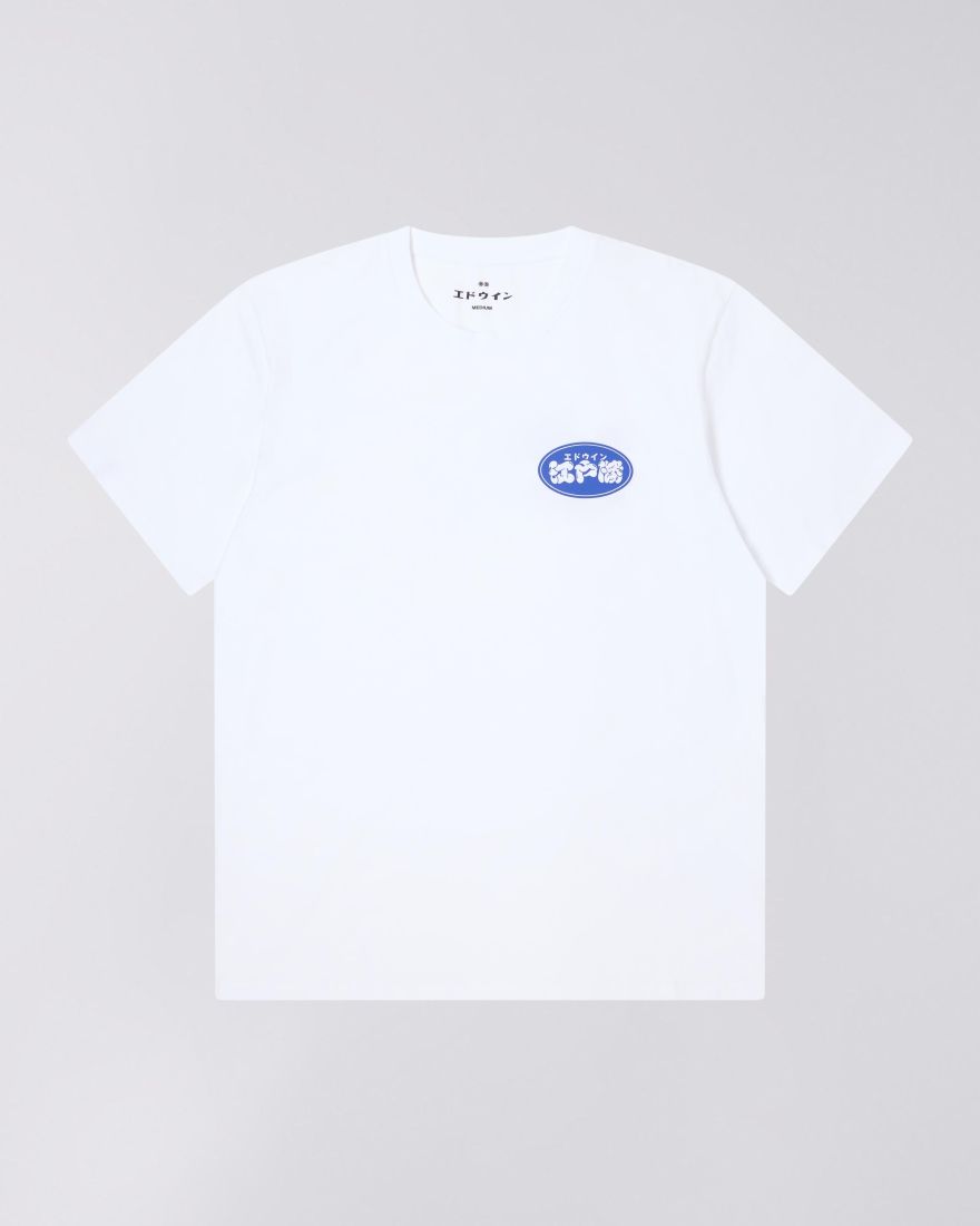 EDO WIN T - SHIRT White - garment washed - Raw Denim