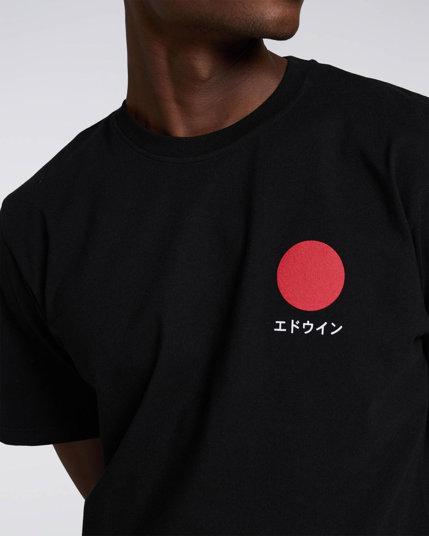 EDWIN Japanese Sun T-shirt - Black - Vintage Jeans