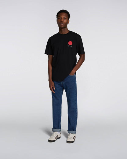 EDWIN Japanese Sun T-shirt - Black - Vintage Jeans