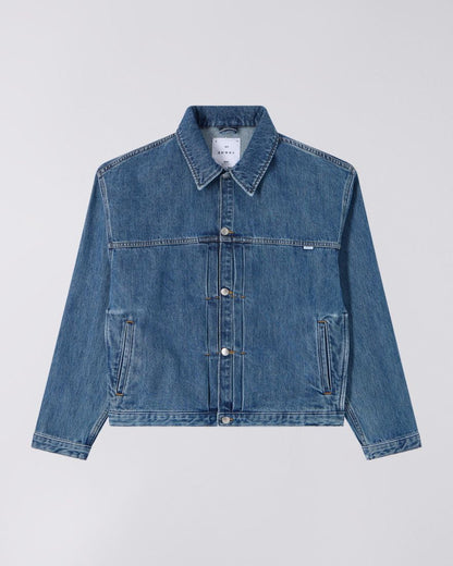 FREELAND JACKET - Blue Mid Stone Wash - Raw Denim