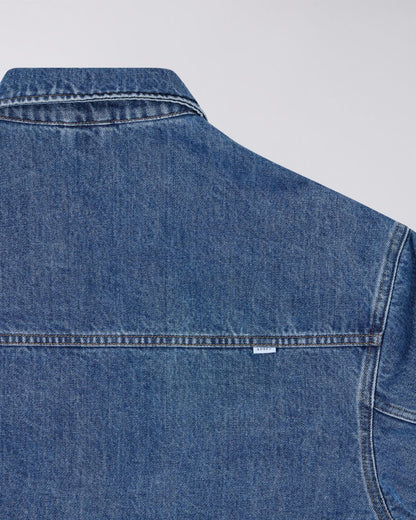 FREELAND JACKET - Blue Mid Stone Wash - Raw Denim