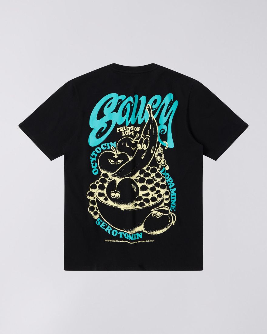 FRUITS OF LOVE T - SHIRT - Black - Raw Denim