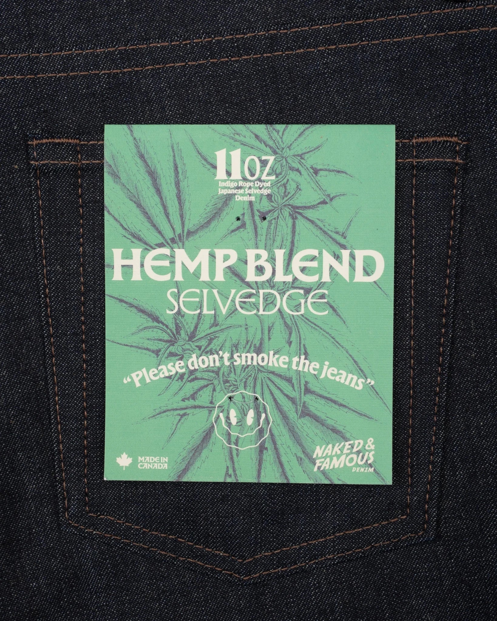 HEMP BLEND SELVEDGE - True Guy 11oz - Raw Denim