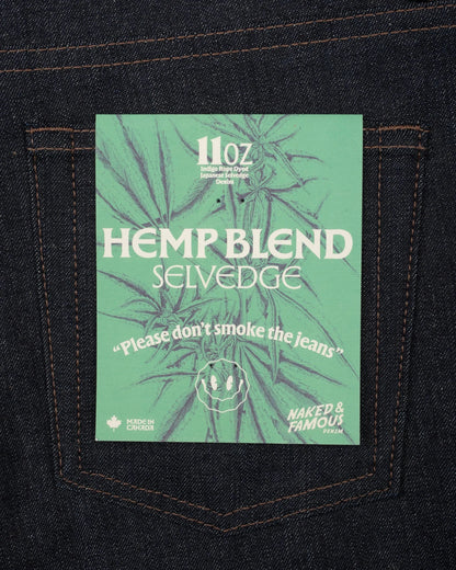 HEMP BLEND SELVEDGE - True Guy 11oz - Raw Denim