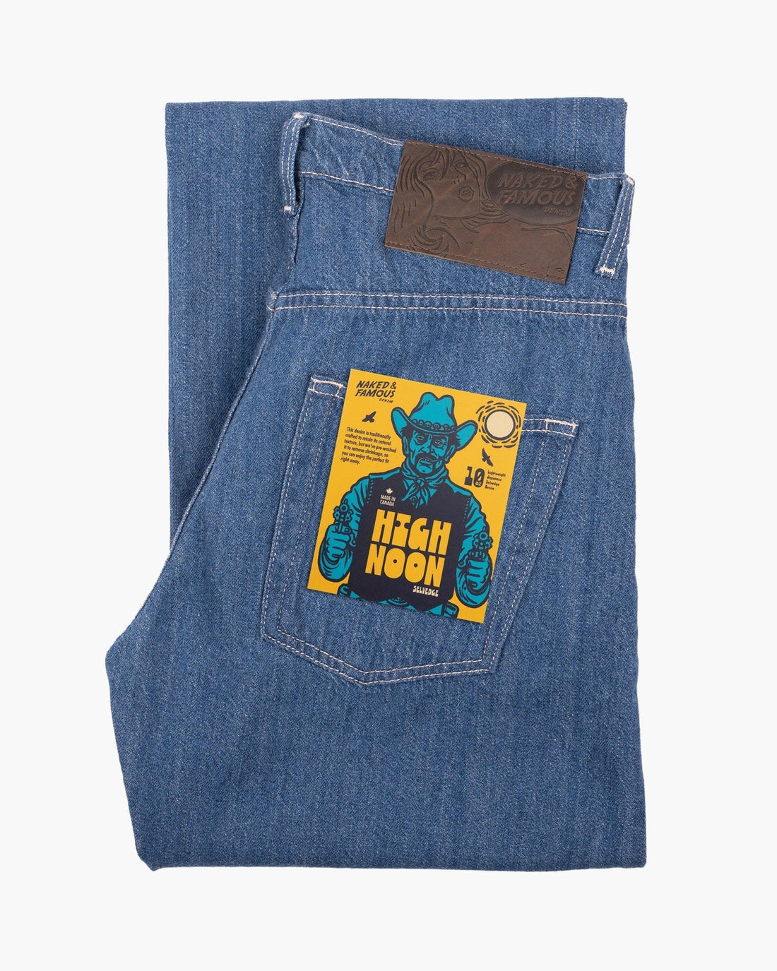 HIGH NOON SELVEDGE - Strong Guy 10oz - Raw Denim