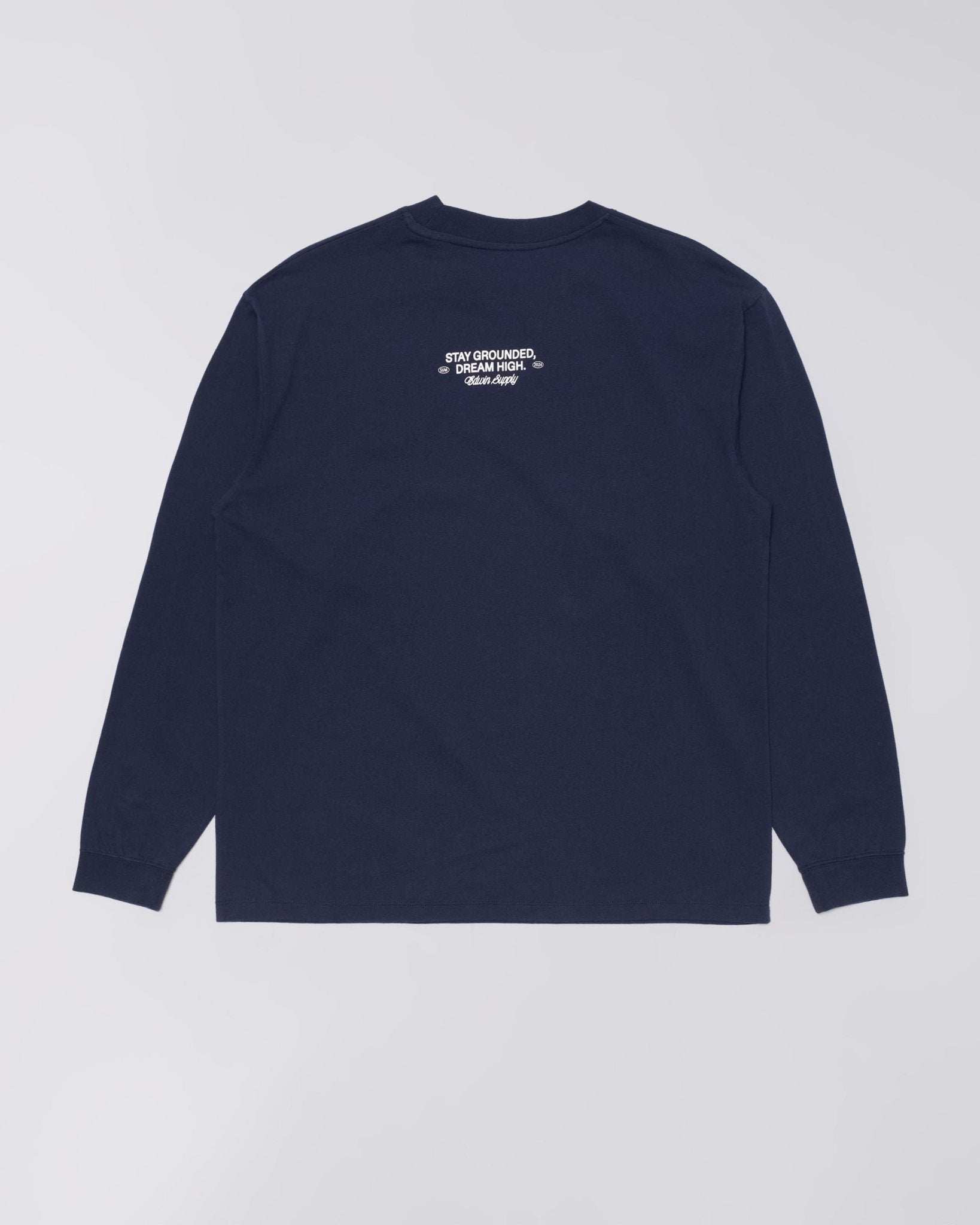 LAID BACK LEAGUE T - SHIRT LS - Maritime Blue - Raw Denim