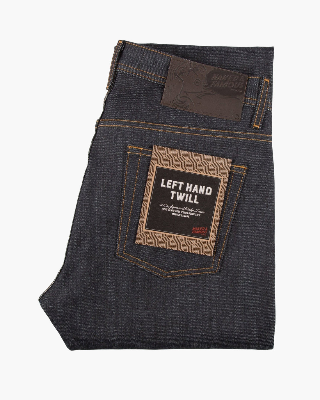 LEFT HAND TWILL - Weird Guy 13.75 oz - Raw Denim