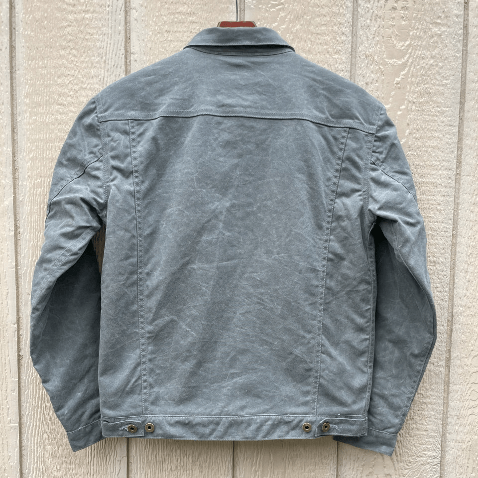 LEGENDS RIDER COAT - Charcoal Walking Rock Lining - Raw Denim