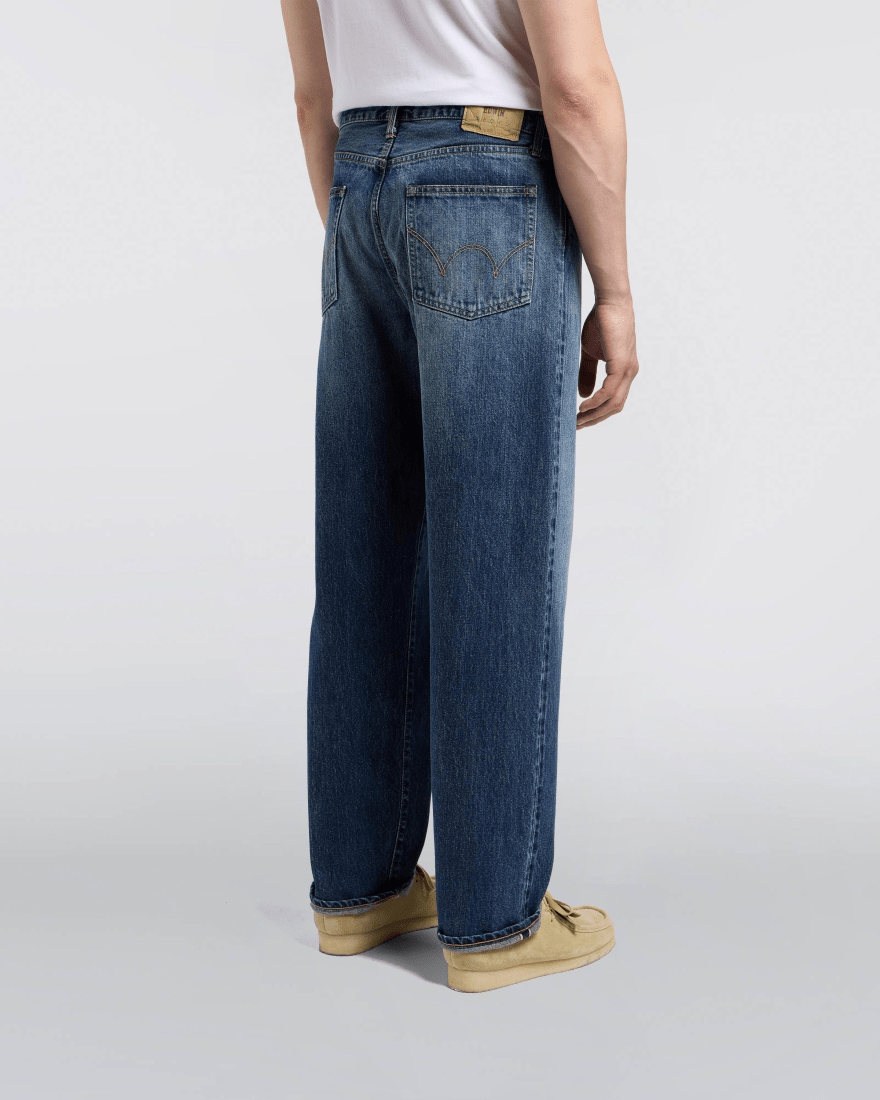 LOOSE JEANS - Blue Dark Used - Raw Denim