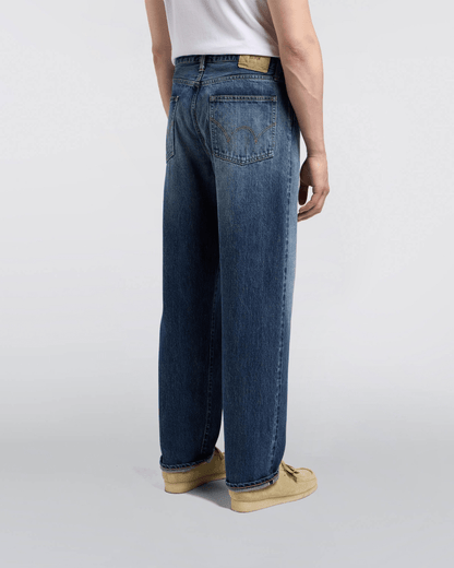 LOOSE JEANS - Blue Dark Used - Raw Denim