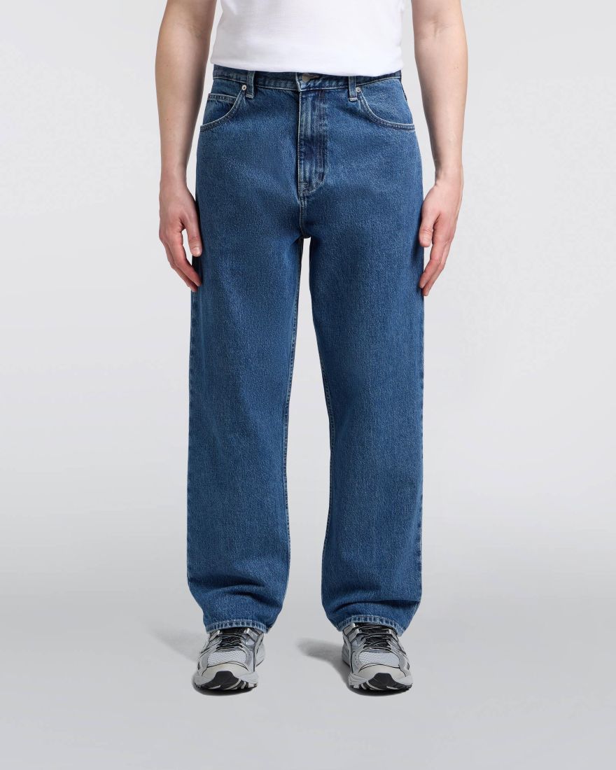 MATRIX PANT - Blue Mid Marble Wash - Raw Denim