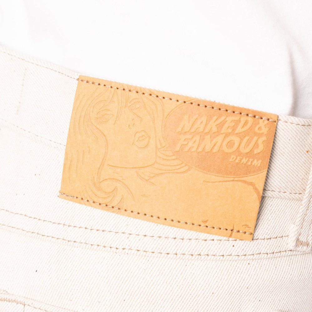 Naked &amp; Famous - All Natural Ecru Foxfibre® Selvedge 13.6oz - Raw Denim