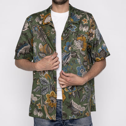 Naked &amp; Famous - Aloha Shirt - Vintage Pique - Green - Vintage Jeans