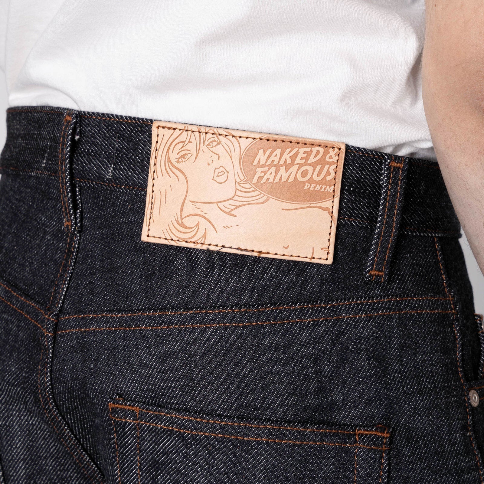 Naked &amp; Famous - Elephant 13 - Red Core 21 oz - Vintage Jeans