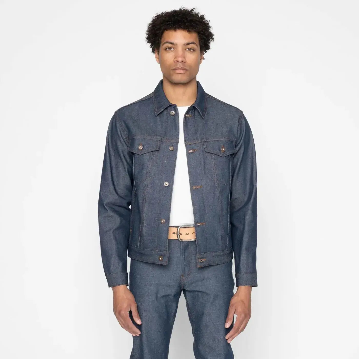 NATURAL INDIGO SELVEDGE - Denim jakke - 12oz - Raw Denim