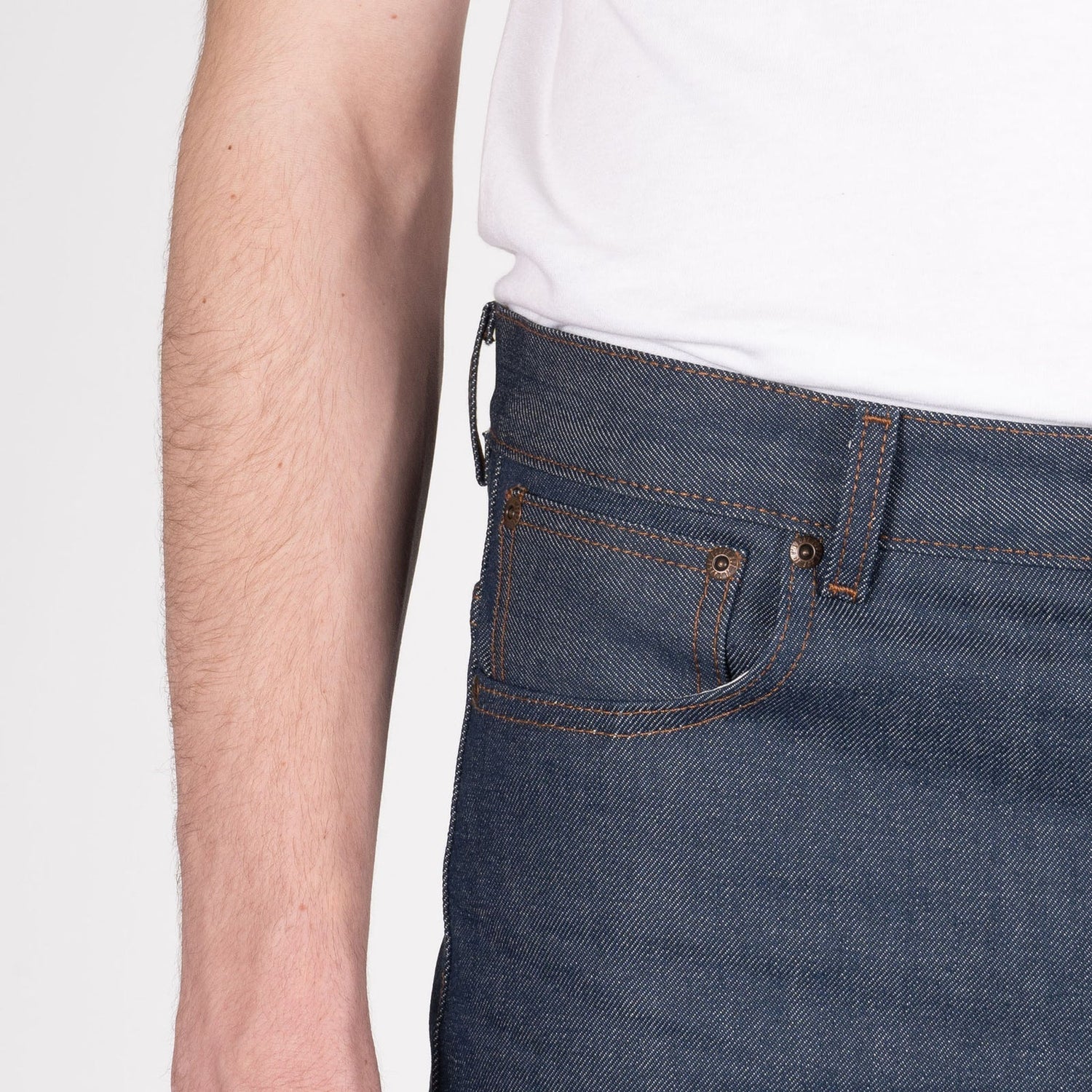 NATURAL INDIGO SELVEDGE - Groovy Guy 12.5oz - Raw Denim
