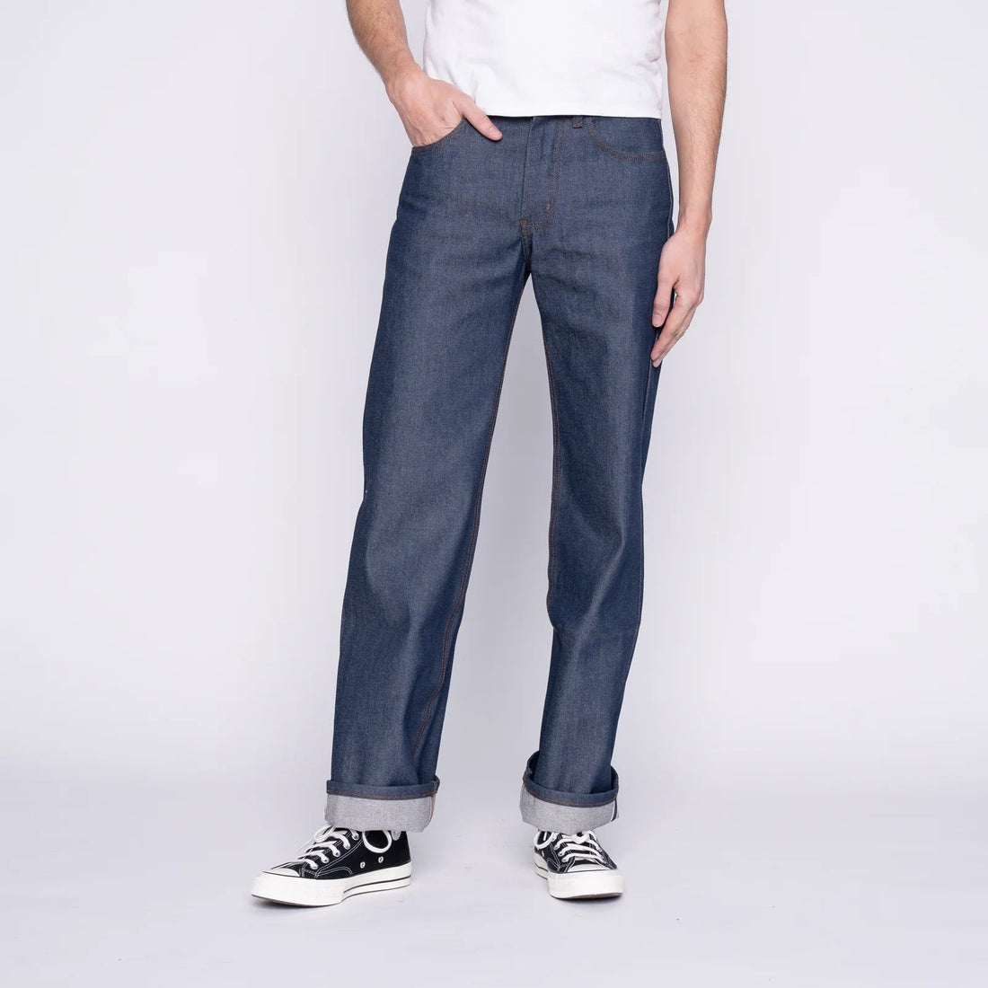 NATURAL INDIGO SELVEDGE - Strong Guy 12.5oz - Raw Denim