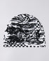 PANKU BEANIE - Black / White - Raw Denim