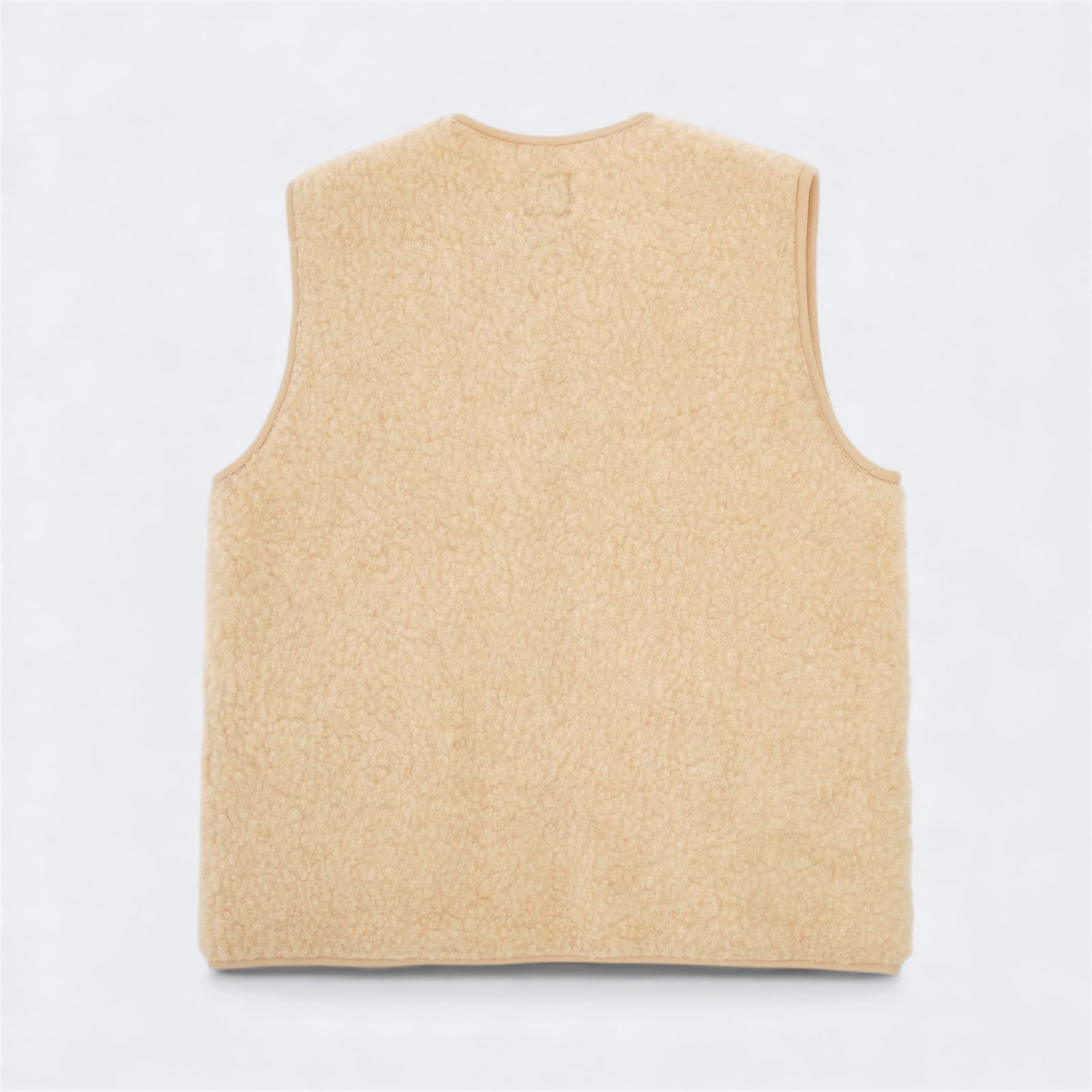 PEPITKO WOOL VEST - Beige - Raw Denim