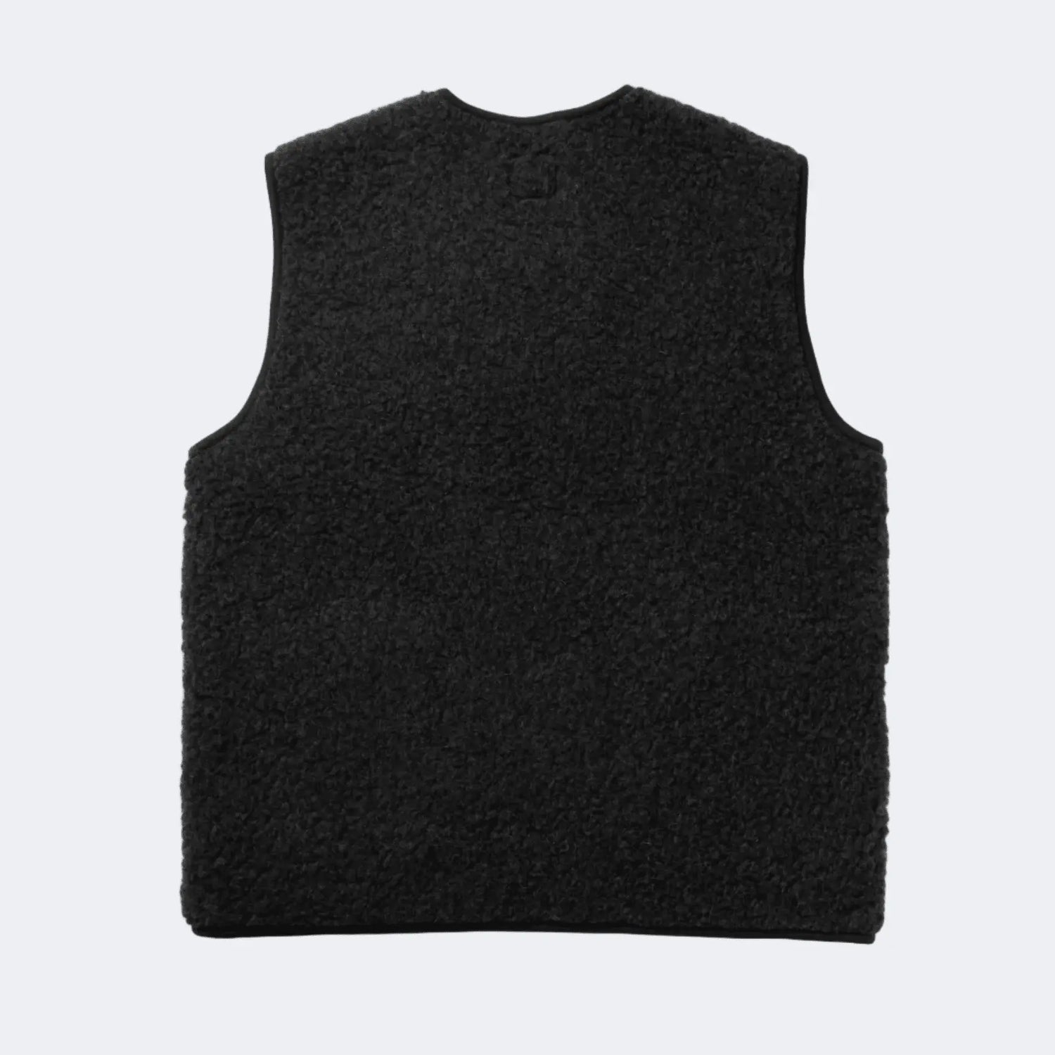 PEPITKO WOOL VEST - Black - Raw Denim