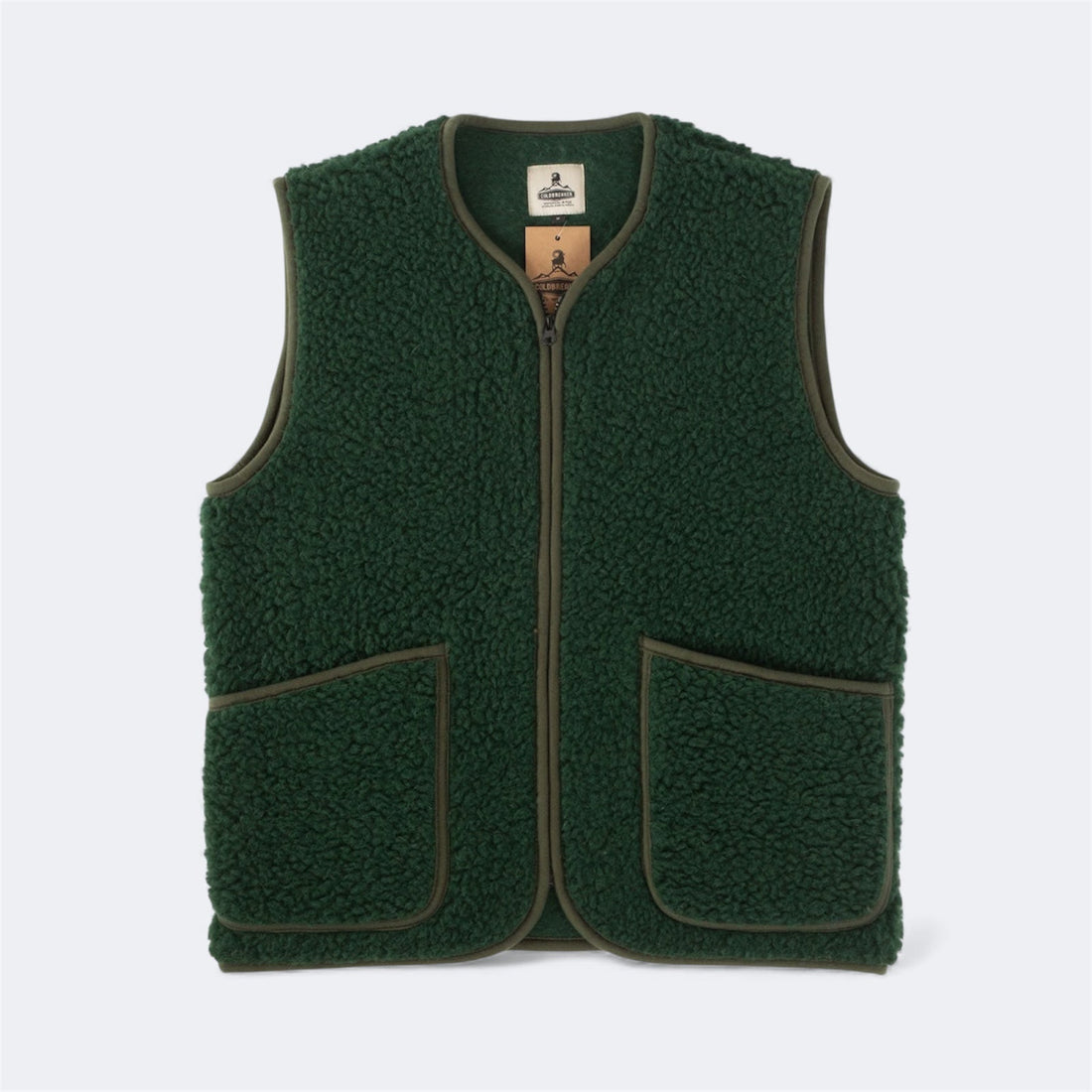 PEPITKO WOOL VEST - Dark Green - Raw Denim
