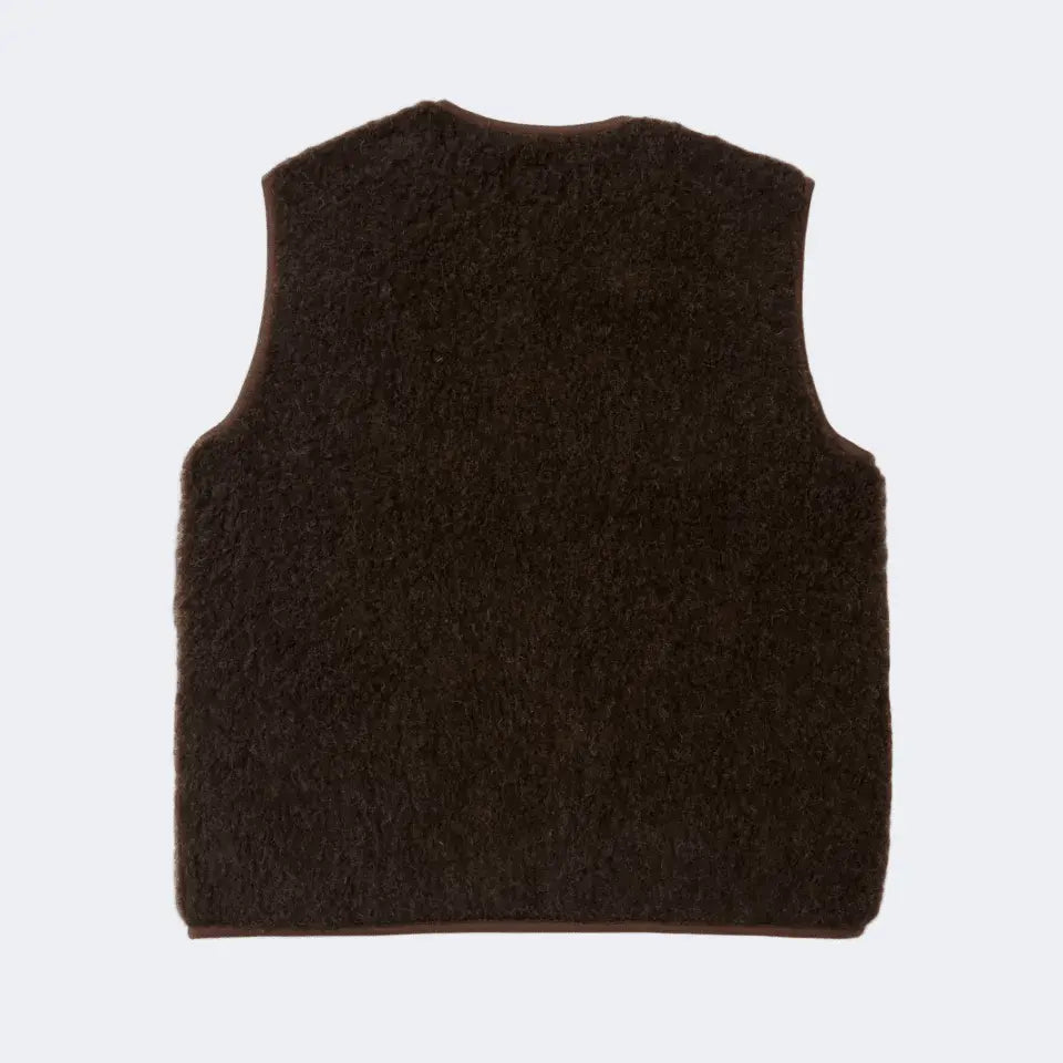 PEPITKO WOOL VEST - Khaki - Raw Denim