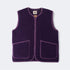 PEPITKO WOOL VEST - Plum - Raw Denim