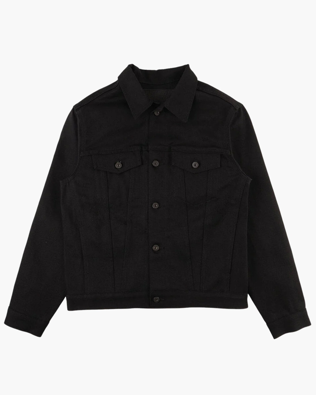SOLID BLACK - Denim jacket 13oz - Raw Denim