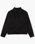 SOLID BLACK - Denim jacket 13oz - Raw Denim