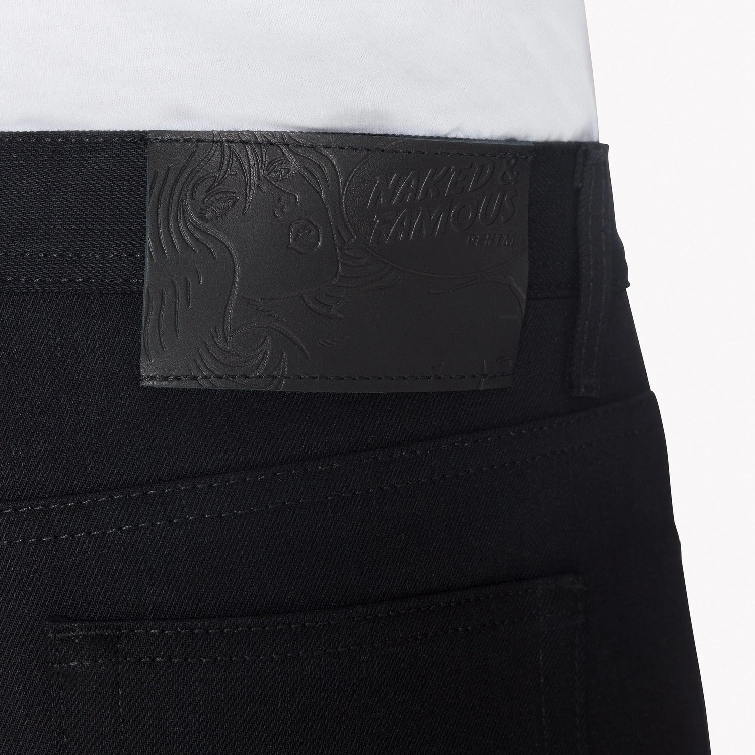 SOLID BLACK - Weird Guy 13 oz - Raw Denim