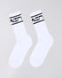 STRIPED SOCKS - Black / White - Raw Denim