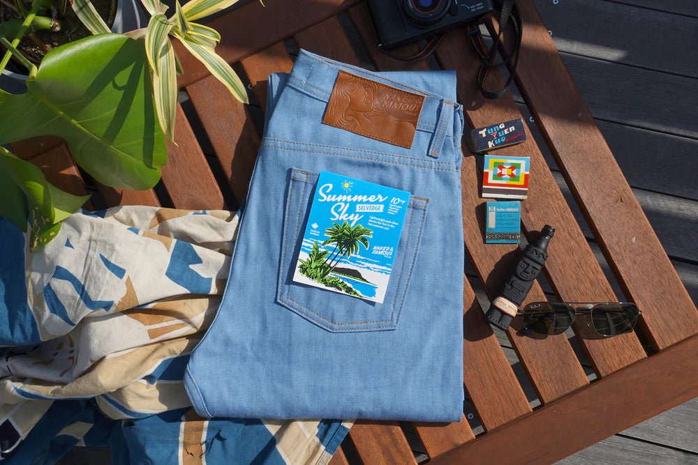 Summer Sky Blue 10 oz - Raw Denim