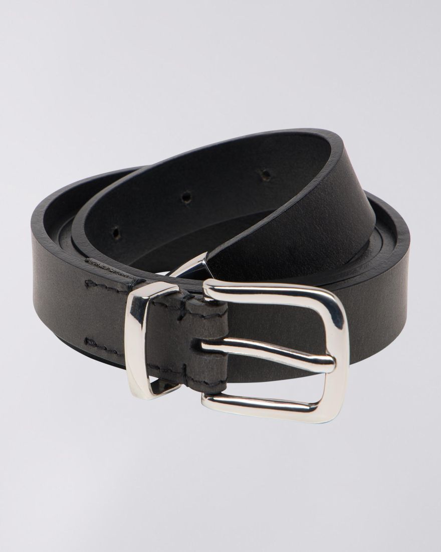 THIN CORE BELT - Black - Raw Denim