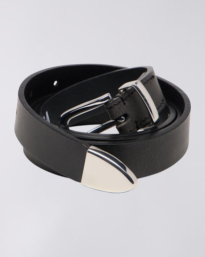 THIN CORE BELT - Black - Raw Denim
