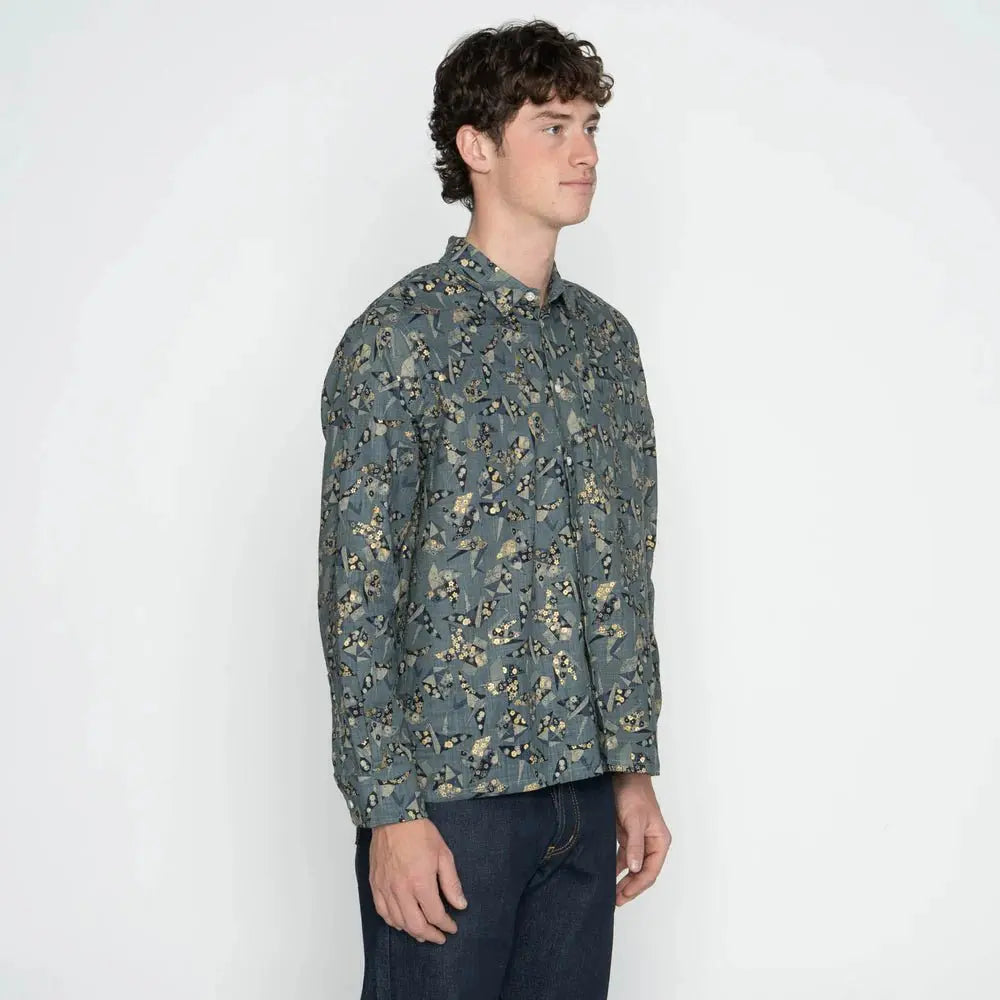 TRUE SHIRT - Origami Poplin - Raw Denim